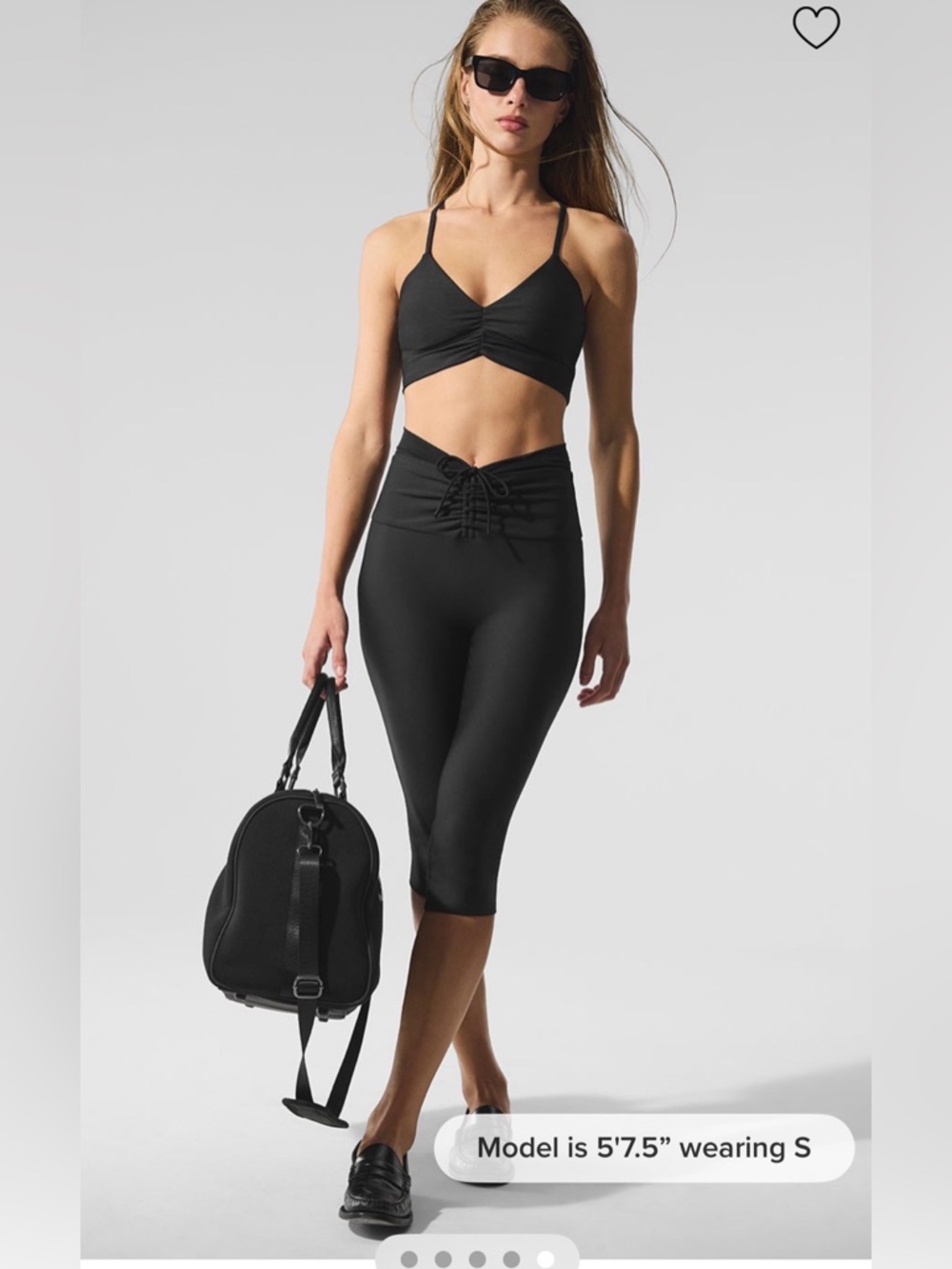 Alo Airlift Mesh High-Waist Divine Capri - Picture 2 of 5